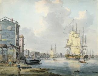 La Tamise à Rotherhithe, années 1790